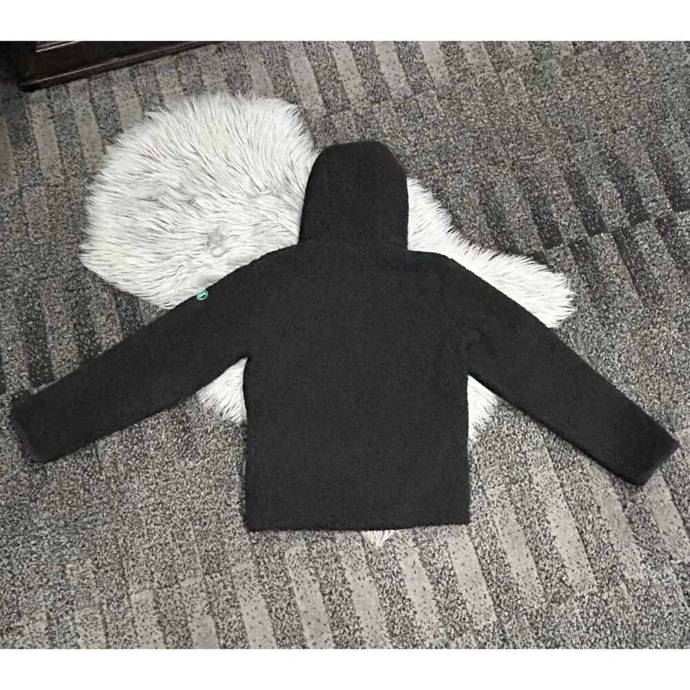 Save the Duck Boys Youth Kids Derik Hooded Recycled Jacket Sherpa Size 12 ($138)